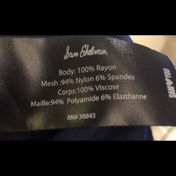 Sam Edelman V-Back Mesh Top - Picture 7 of 7
